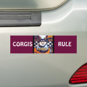 Cardigan Welsh Corgi Chef Bumpersticker (Op auto)