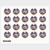 Cardigan Welsh Corgi Chef Ronde Sticker (Vel)