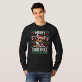 Cardigan Welsh Corgi Christmas Lights Dog Xmas Paj T-shirt (Voorkant volledig)