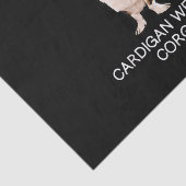 Cardigan Welsh Corgi Crazy Dog Lover Tissuepapier (Detail)