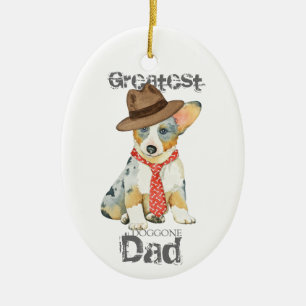 Cardigan Welsh Corgi Dad Ornament