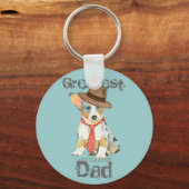 Cardigan Welsh Corgi Dad Sleutelhanger (Voorkant)