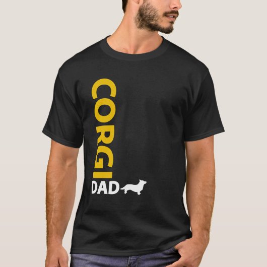 Cardigan Welsh Corgi Dad T-shirt (Voorkant)