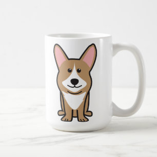 Cardigan Welsh Corgi Dog Cartoon Koffiemok