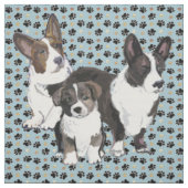 Cardigan Welsh Corgi fabric Stof (Swatch)