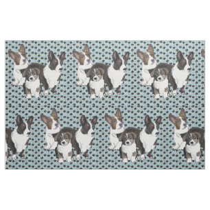Cardigan Welsh Corgi fabric Stof