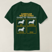Cardigan Welsh Corgi Funny Guide to Training T-shirt (Design voorkant)
