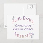 Cardigan Welsh Corgi Furever Briefkaart (Voorkant / Achterkant)