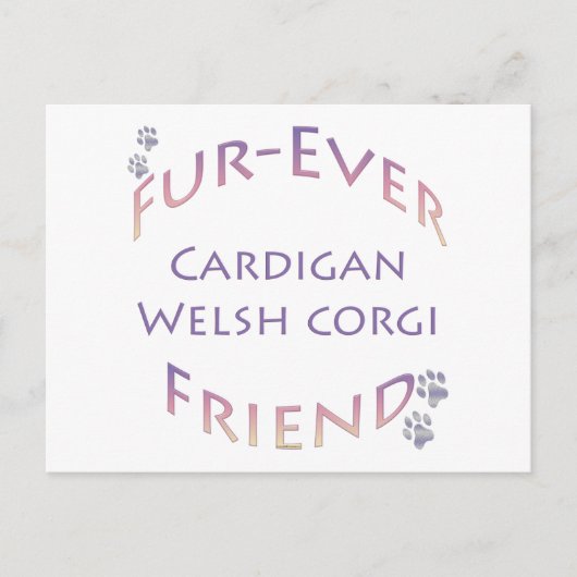 Cardigan Welsh Corgi Furever Briefkaart (Voorkant)