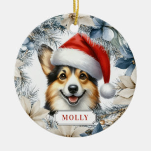 Cardigan Welsh Corgi Hond Keramische Cirkel Orname Keramisch Ornament