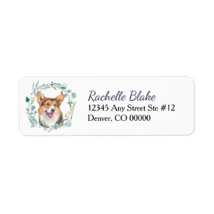 Cardigan Welsh Corgi Hond Retouradres Etiket