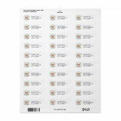 Cardigan Welsh Corgi Hond Retouradres Etiket (Full Sheet)