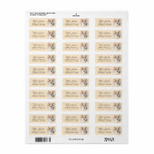 Cardigan Welsh Corgi-hond Retouradreslabel Etiket (Full Sheet)