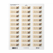 Cardigan Welsh Corgi-hond Retouradreslabel Etiket (Full Sheet)