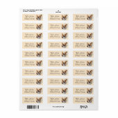 Cardigan Welsh Corgi-hond Retouradreslabel Etiket (Full Sheet)