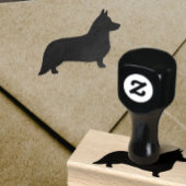 Cardigan Welsh Corgi Hondenras Silhouette Rubberstempel