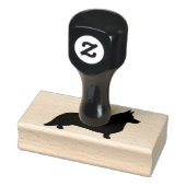 Cardigan Welsh Corgi Hondenras Silhouette Rubberstempel (Stempel)