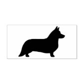 Cardigan Welsh Corgi Hondenras Silhouette Rubberstempel (Afrduk)