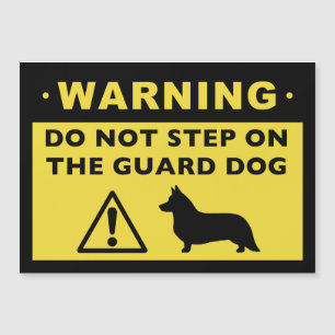Cardigan Welsh Corgi Humoureuze Guard Dog Warning