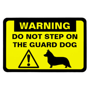 Cardigan Welsh Corgi Humoureuze Guard Dog Warning Magneet