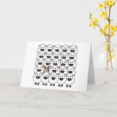 Cardigan Welsh Corgi in de Sheep Kaart (Gele Bloem)