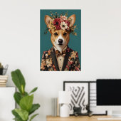 Cardigan Welsh Corgi In Pak Poster, Corgi Poster (Thuiskantoor)