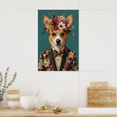 Cardigan Welsh Corgi In Pak Poster, Corgi Poster (Keuken)