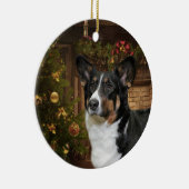 Cardigan Welsh Corgi Keramisch Ornament (Rechts)