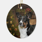 Cardigan Welsh Corgi Keramisch Ornament (Links)
