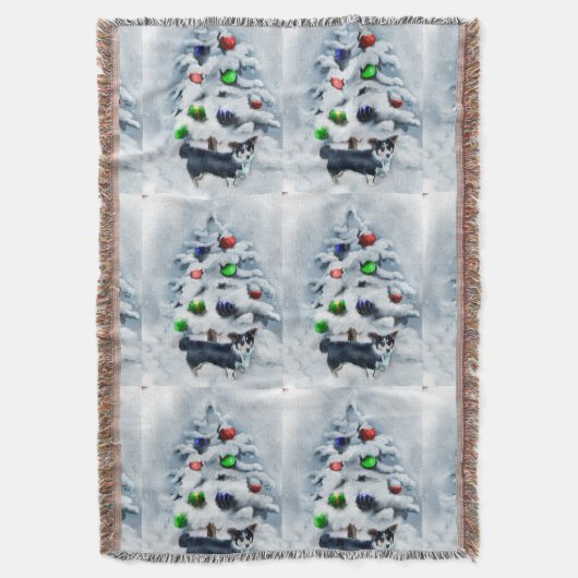 Cardigan Welsh Corgi kerstcadeaus Deken (Voorkant Verticaal)