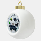 Cardigan Welsh Corgi kerstcadeaus Keramische Bal Ornament (Rechts)
