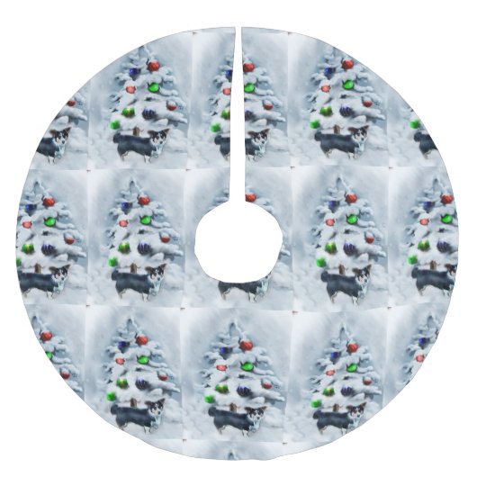 Cardigan Welsh Corgi kerstcadeaus Kerstboom Rok (Voorkant)