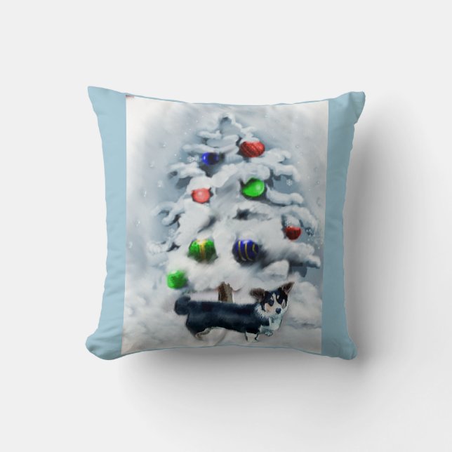 Cardigan Welsh Corgi kerstcadeaus Kussen (Voorkant)