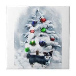 Cardigan Welsh Corgi kerstcadeaus Tegeltje