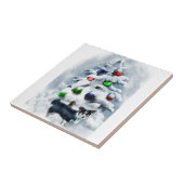 Cardigan Welsh Corgi kerstcadeaus Tegeltje (Zijkant)