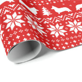 Cardigan Welsh Corgi-kerstkeuken Pattern Dog Cadeaupapier (Rol Hoek)