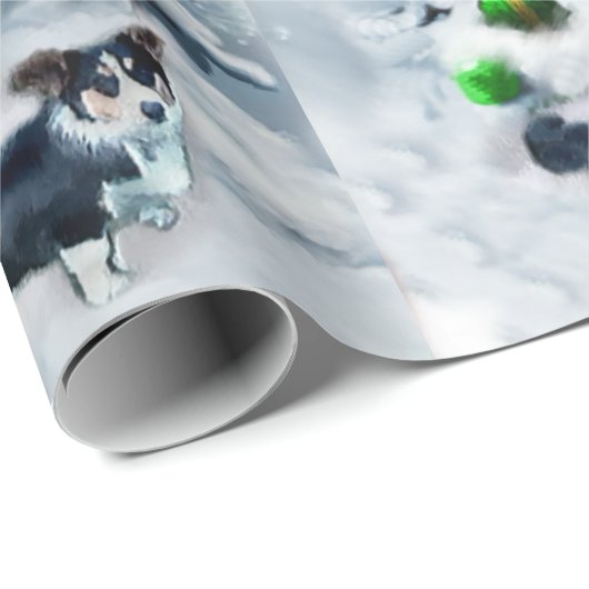 Cardigan Welsh Corgi Kerstmis Cadeaupapier (Rol Hoek)