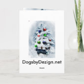 Cardigan Welsh Corgi Kerstmis Feestdagen Kaart (Achterkant)