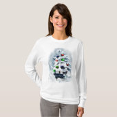 Cardigan Welsh Corgi Kerstmis T-shirt (Voorkant volledig)