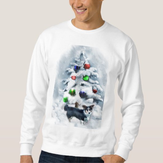 Cardigan Welsh Corgi Kerstmis Trui (Voorkant)