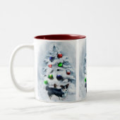 Cardigan Welsh Corgi Kerstmis Tweekleurige Koffiemok (Links)