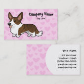 Cardigan Welsh Corgi Love Visitekaartje (Voorkant / Achterkant)