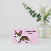 Cardigan Welsh Corgi Love Visitekaartje (Staand voorkant)