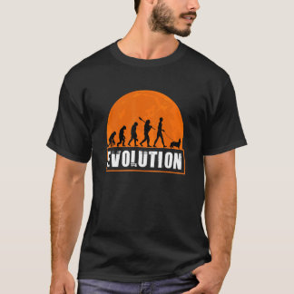 Cardigan Welsh Corgi Menselijke Evolutie T-shirt