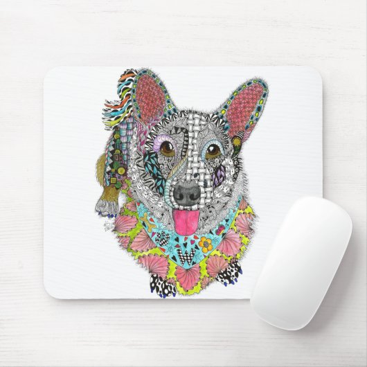 Cardigan Welsh Corgi Mousepad Muismat (Met muis)