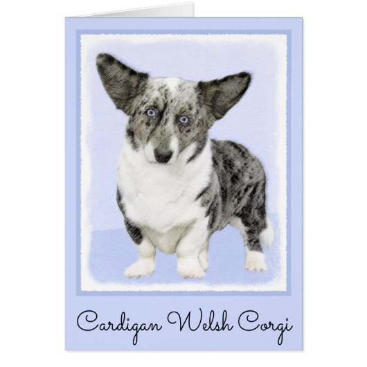 Cardigan Welsh Corgi Painting - Original Dog Art (Voorkant)