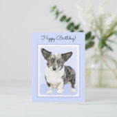 Cardigan Welsh Corgi Painting - Original Dog Art Briefkaart (Staand voorkant)