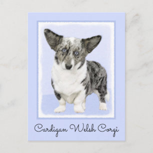 Cardigan Welsh Corgi Painting - Original Dog Art Briefkaart