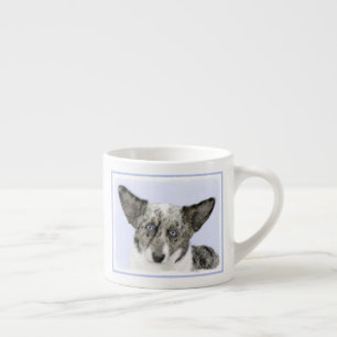 Cardigan Welsh Corgi Painting - Original Dog Art Espresso Kop