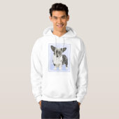 Cardigan Welsh Corgi Painting - Original Dog Art Hoodie (Voorkant volledig)